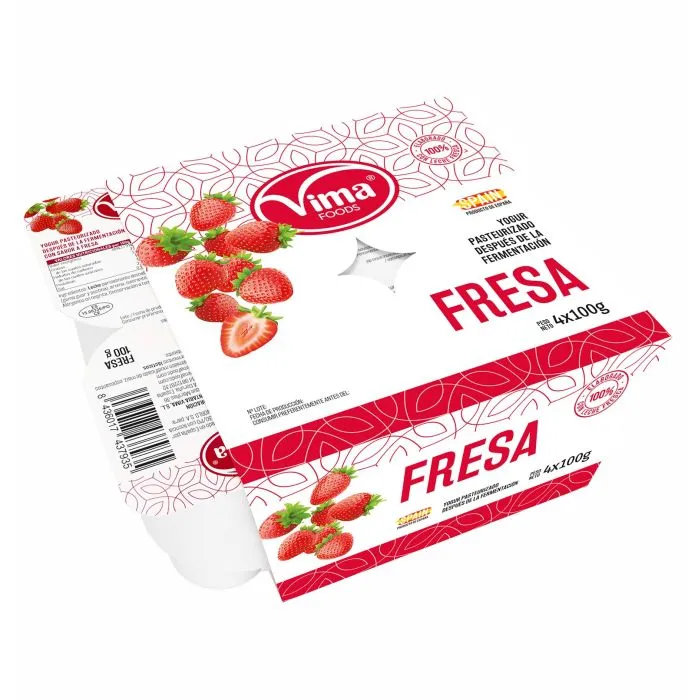 Yogurt de fresa 4u (100 gr)