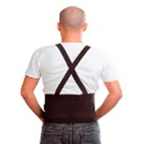 Cinturón de soporte lumbar con tensor y tirantes