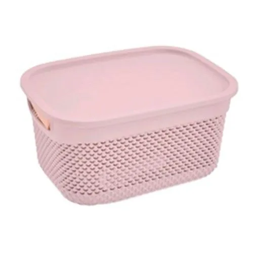 Rectangular resin basket with handles (29x21.5x15 cm) 6.6 L 7HOUSE
