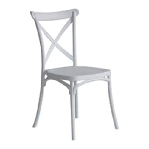 CAROLINE resin chair 45x40x87.5 cm 7HOUSE (White)